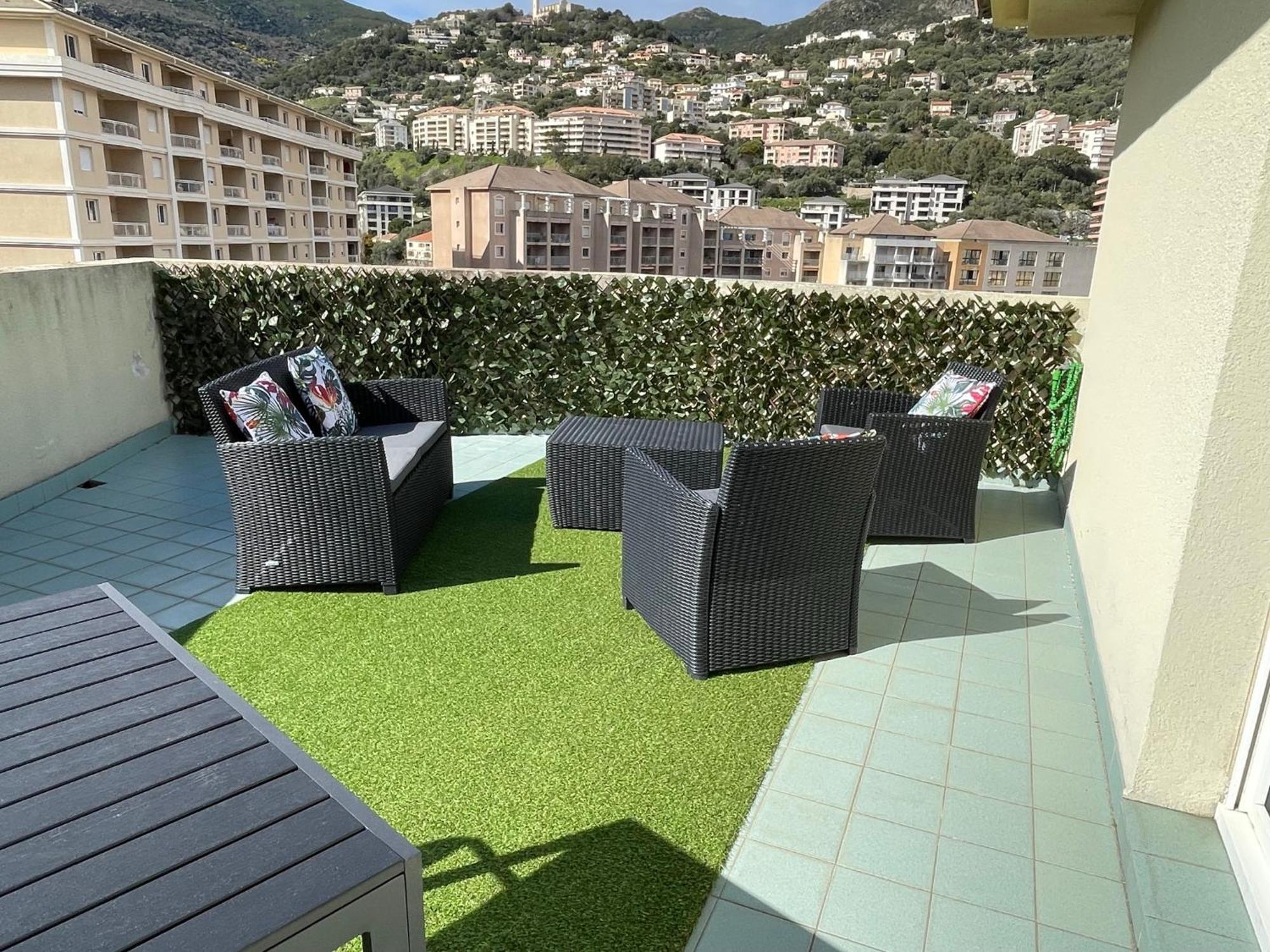 Grand T2 Proche Centre Ville, Vue Mer Et Montagne Bastia  Ngoại thất bức ảnh